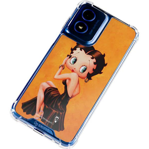 Betty Boop Little Black Dress Moto G 5G (2024) Clear Case